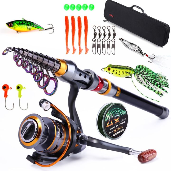 sougayilang-1-8-3-6m-telescopic-fishing-rod-and-11bb-fishing-reel-wheel-portable-travel-fishing-spinning-fishing-rod-combo-pesca-fishing-reels