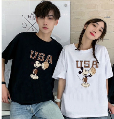 เสื้อยืดแขนสั้นพร้อมส่ง 10สี ลายการ์ตูน ขายดีตามเทรนต์ ลายน่ารัก สีสันสดใส่น่ารัก ใส่ได้ทั้งหญิงและชาย (S-3XL) ***ปลีก-ส่ง*** BK-476