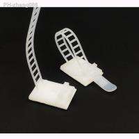 5pcs Adjustable Cable Clips Wire Fixed Clamp Self Adhesive Sticker White L:64 85 90mm