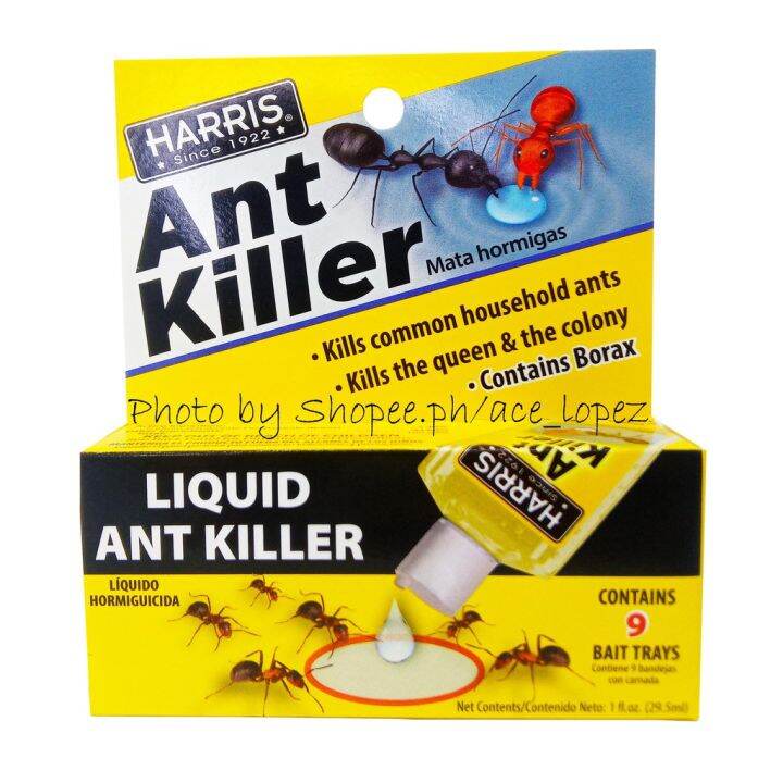 ant bait ant killer Harris Borax Liquid Ant Killer, 1oz - Includes 9 ...