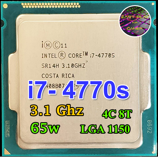 CPU Intel Core i7 4770s 4คอ 8เทรด 84W LGA 1150 ฟรีซิลิโคน1ซอง/ i7