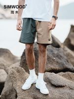 SIMWOOD 2023 Summer New Oversize Outdoor Shorts Men Thin Contrast Color Beach Pants