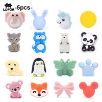 【DT】hot！ LOFCA 5pc Silicone Beads Food Grade Koala Baby Teething BPA Pacifier Chain Accessories