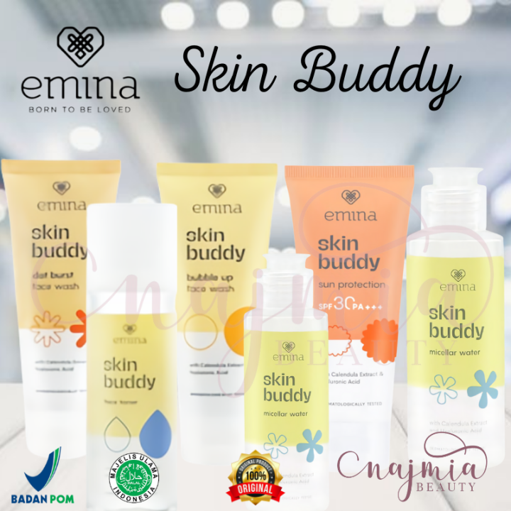 Emina Skin Buddy All Variant face wash micellar water face toner