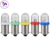 SADSAF ที่ BA9S สีขาวสีแดงสีฟ้า หัวกลมกลม ที่1SMD แสงสูงเบา หลอดไฟแสดงสถานะ LED มาตรวัดความเร็วแดชบอร์ด เครื่องมือหลอดไฟหลอดไฟ ไฟ LED สำหรับรถยนต์ ไฟสัญญาณรถ ไฟส่องป้ายทะเบียน