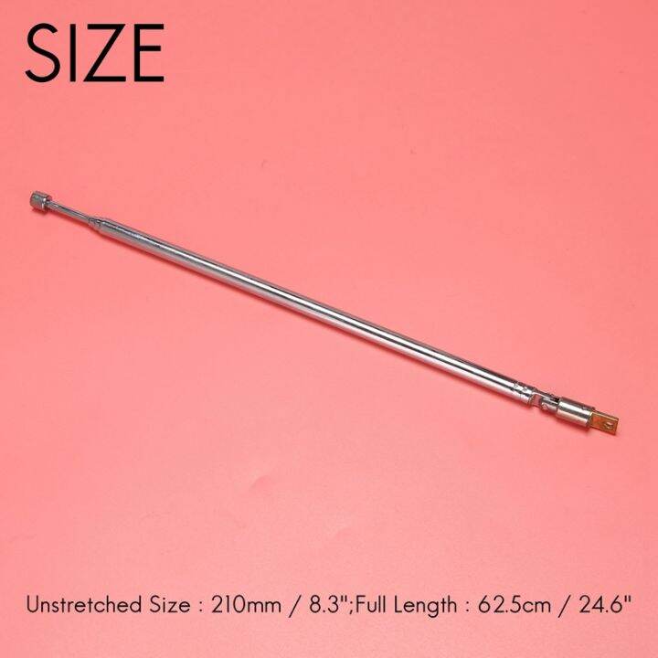 pair-62-5cm-24-6-4-section-telescopic-stainless-steel-am-fm-radio-universal-antenna