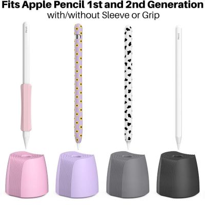 ที่ตั้งซิลิโคนแบบพกพาสำหรับดินสอ Apple 1/2แท่นชาร์จโทรศัพท์อะแดปเตอร์แท่นเสียบชาร์จปากการองพื้นกันลื่นอุปกรณ์เสริมปากกาแท็บเล็ต