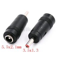 【lz】◑✷♞  Conector do adaptador de alimentação DC DC Conversão Cabeça Jack Feminino 5.5x2.1mm Turn Male 3.5x1.3mm