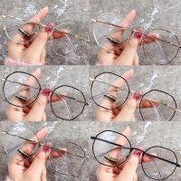 {Paopao glasses} แฟชั่นใหม่ผู้หญิงสำนักงานป้องกันแสงสีฟ้าขนาดใหญ่คอมพิวเตอร์แว่นตาเด็กเล่นเกมสีฟ้าปิดกั้นแว่นตากรอบโลหะผสม