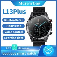 【LZ】 BlueTooth Call Smart Watch L13Plus NFC GT2 Men Women Dialer Heartrate Waterproof Tracker Sports Health Reminder For IOS Android