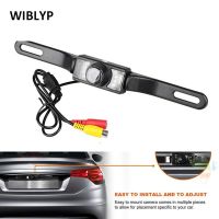 ✧▼✇ License Plate Camera Universal CCD High-definition Night Vision Colorful 170 degrees Waterproof Backup Camera for GPS Monitor