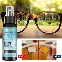 100ml Eyeglass Lens Cleaner Liquid Spray Scratch Remover Lens Blur Dust Oil Fingerprint Cleaning Safe Repairing Protective Agent Lens Cleaners