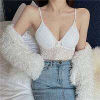 [ส่งเร็วพิเศษ!] Yulihan668 BRA-42 บราไร้โครง บราสายเดี่ยว สายเดี่ยวแฟชั่น ครอปท็อป สายเดี่ยว แต่งลูกไม้ ? YULIHAN668