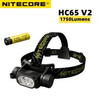 【lz】❀✧  Nitecore hc65 v2 farol 1750 lumens USB-C recarregável led farol três-fonte de luz branca luz vermelha lâmpada de acampamento ao ar livre