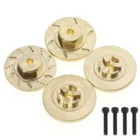 4Pcs Brass Wheel Brake Disc 7mm Hex Adapter Counterweight for MINI-Z 1/18 1/24 RC Crawler Car Upgrade Parts