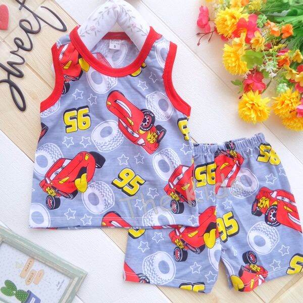 คละลาย-1-ชุด5เดือน-7ขวบ-แขนกุดขาสั้น-ss-s-m-l-xl-ผ้าคอตตอนนุ่ม
