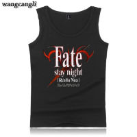 Fate Stay Night Mens Tank Tops เสื้อ Hip Hop Harajuku ฤดูร้อน Gym เสื้อกั๊กเพาะกาย Tank Top Men Singlet ฟิตเนส Clothing