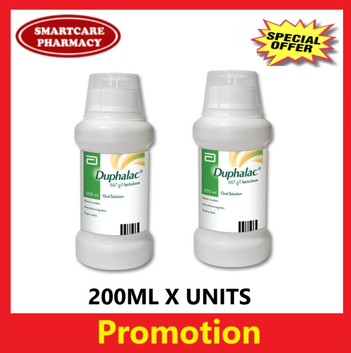 Abbott Duphalac Syrup 200ml X 2 UNITS (For Constipation) Lazada