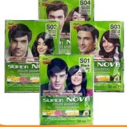 Combo 12 gói Dầu gội Nhuộm tóc Thảo Dược Super Nova Color Shampoo 5