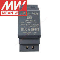 Original Mean Well DDR-30G-5 Din Rail ประเภท DC-DC Converter Meanwell 5V6A30W DC To DC แหล่งจ่ายไฟ9-36Vdc อินพุต