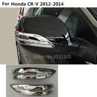 Car Styling ABS Chrome Back Rear View Rearview Side Mirror Strip Stick Trim Panel Eyebrow 2pcs For Honda CRV 2012 2013 2014