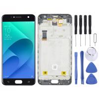 (PANG TECH)หน้าจอ LCD ของ OEM สำหรับ Asus Zenfone 4 Selfie ZB553KL X00LD X00LDA Digitizer ประกอบเต็มตัวเครื่องที่มี Frameเพิ่งถ่ายสีดำ)