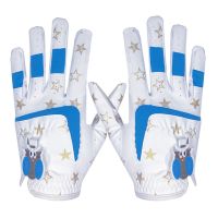 EIJINGY Professional 1 Pair Palm Protection Anti-slip White Blue Red Boys Girls Kids Golf Gloves Golf Glove Children Golf Glove Sports Gloves