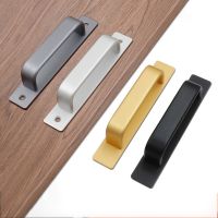 Punch-free Wooden Door Window Handle Aluminum Alloy Balcony Glass Move Self-adhesive Surface Mounted Small Handle Door Hardware