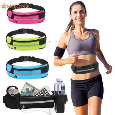Fashion Sports Running Waist Bag For Women Man Belt Pouch Waterproof Gym Bag Safty Reflective Tape Phone Case Running Belt Bag Running Belt