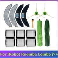 16PCS Essories Kit For Irobot Roomba Combo J7+ Robotic Vacuum Cleaner Ruer Brush HEPA Filter Side Brush Mop Cloth