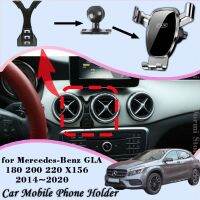 เคสโทรศัพท์ลายอิตาลีรถยนต์ยืนสำหรับ Mercedes-Benz GLA 180 200 220 X156 2014 ~ 2020คลิปช่องแอร์ที่ยึดโทรศัพท์อุปกรณ์ตัวยึดแรงโน้มถ่วง