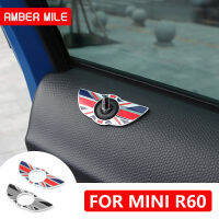 AMBERMILE สำหรับ Mini Cooper Countryman R60อุปกรณ์เสริมสำหรับ BMW Mini R60 Countryman R60ภายในล็อคประตูขาสัญลักษณ์ปีกสติ๊กเกอร์