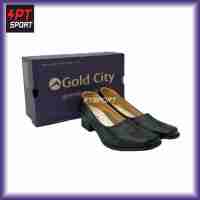 GOLDCITY รองเท้าคัชชูผู้หญิง  รองเท้านักศึกษา รุ่น C006 สีดำ