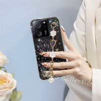 Phone Case เคส Xiaomi 13T Xiaomi13T Pro 5G เคสใสสีสันสดใสไข่มุกสวยหรูกำไลข้อมือคาเมลเลียลายท้องฟ้าเต็มไปด้วยดวงดาวด้านหลังแบบนิ่ม2023