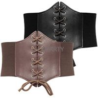 Lace-Up Cinch เข็มขัดผูกรัดตัวเข็มขัดเอวยางยืด Underbust Corset Twotwinstyle Gorset เข็มขัดสำหรับผู้หญิง Blinder Steampunk Corset