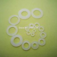 100pcs White Plastic Nylon Flat Spacer Washer Insulation Gasket Ring For Screw Bolt