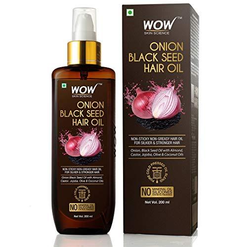 PRE-ORDER] WOW Onion Black Seed Hair Oil for Natural Hair Care and Growth,  Essential Vitamins In Almond, Castor, Jojoba, Olive & Coconut Oils For Dry  Scalp and Hair, Slow Down Hair Loss,