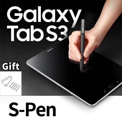 ปากกาสไตลัส S Pen T827แอคทีฟปากกา SM-T820 S3กาแลคซี่แท๊ปของแท้ใหม่ปากกาสัมผัสหน้าจอคาปาซิทีฟมีความไวสูง + J76โลโก้