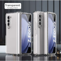 สำหรับ Samsung Galaxy Z พับ5/พับ4/พับ3/พับ2เคสพร้อมฟิล์มป้องกันหน้าจอฮาร์ดพีซีกันกระแทกและบานพับป้องกัน