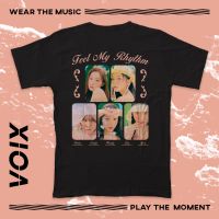 【New】เสื้อยืด ผ้ากํามะหยี่ พิมพ์ลาย Kpop Red Velvet "Feel My Rhythm"