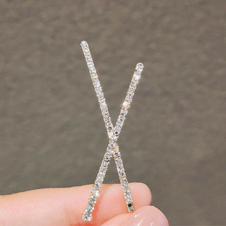 cw-2pcs-3pcs-new-cross-crystal-hairpins-rhinestones-x-hair-clips-barrettes-simple-side-clip-bridal-headwear-girl-hair-accessories