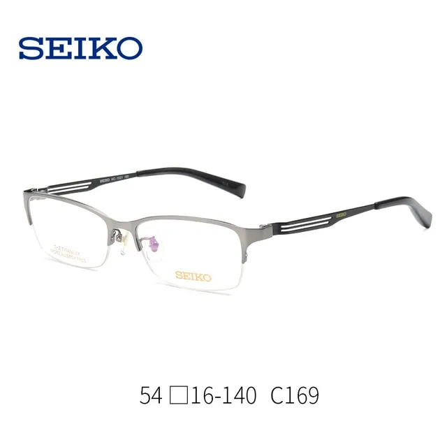 Discount SEIKO Optical Glasses Frame for Men Beta Titanium Half Rimless  Eyeglasses Spectacles Man Prescription Eye Frames HC1021 | Lazada PH