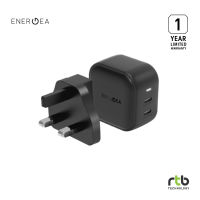 Energea หัวชาร์จ Wall Charger Dual USB-C Port PD45W/ PPS33W รุ่น Travelite GaN45W