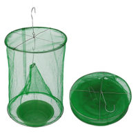 1PCS Pest Control Reusable Hanging Fly Catcher Killer Flies Flytrap Zapper Cage Net Trap Garden Home Dropshipping