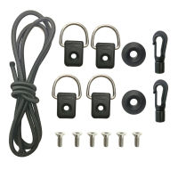 Marine Kayak เรือแคนูเรือ Bungee Rope Shock Cord D-Ring Kit Set And Screws