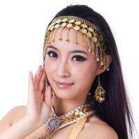 Koolsoo Belly Dance TRIBALผ้าคาดศีรษะลายเหรียญเครื่องประดับเทศกาลเครื่องแต่งกายHeaddress