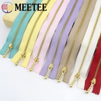 ┅ 5/10Pcs Meetee 3 12/15/20cm Close-end Metal Zippers Closure for Sewing Repair Kit Tools Garment Purse Bags Accessories