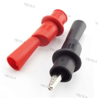 1 Pair Probe Alligator Clip Electrical Metal Crocodile Clamp Test Accessories for Multimeter 1000V/10A InsulationYB23TH