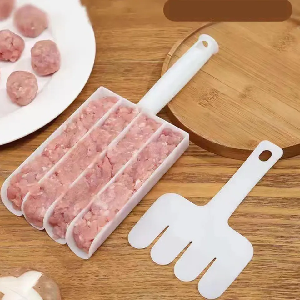 Portable Meat Making Balls ,Cooking Utensils Prawn Sliding Tool