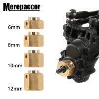 Merelacor 681012มม. ทองเหลืองหนัก12มม. ล้อ Hex Extended Adapter สำหรับ RC Crawler Traxxas TRX4 TRX-4